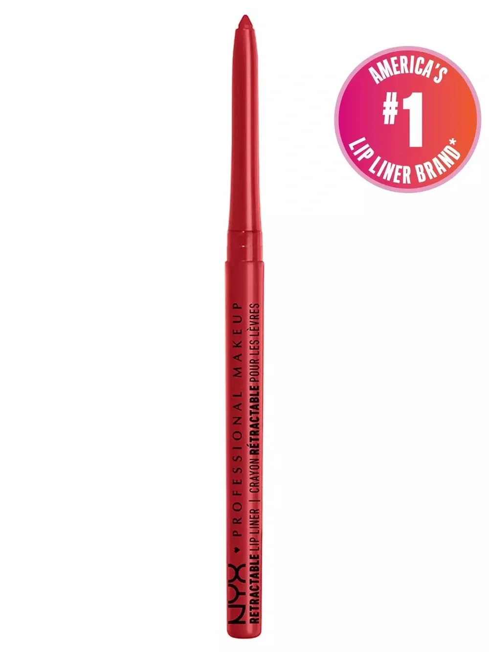 NYX Retractable Lip Liner - Red, NEW